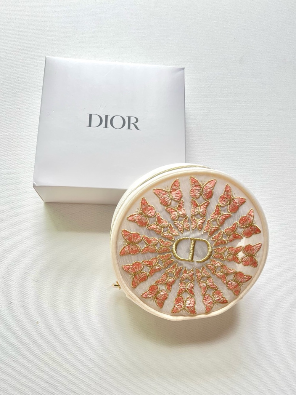 Christian Dior Beauty Butterfly Makeup Bag Embroidered